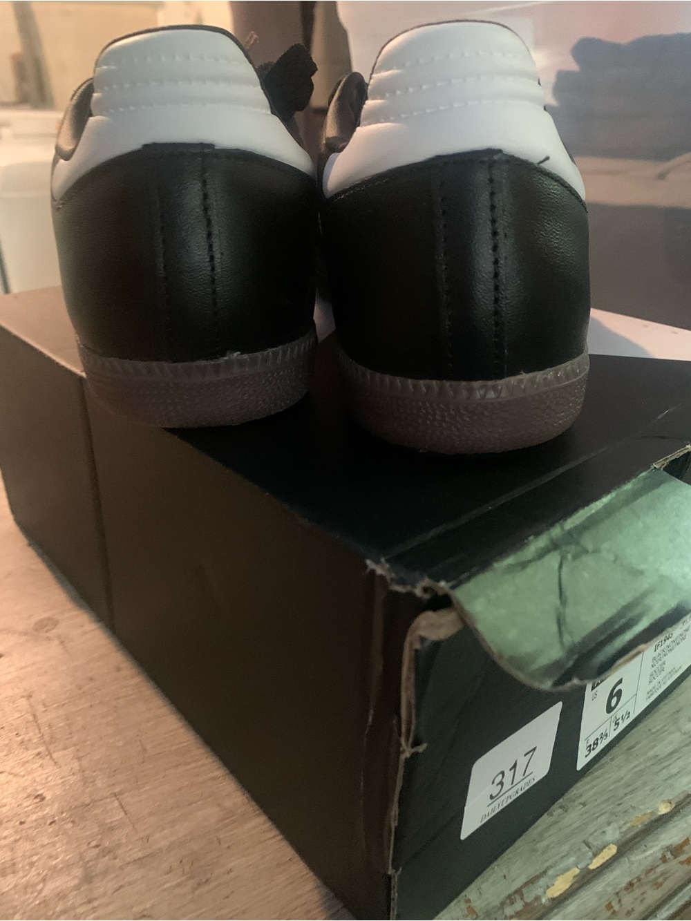 Adidas Samba J IF1945 Black White Gum Sole Youth 6 Women’s 7–7.5 NWT - Picture 6 of 6
